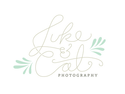 Luke & Cat Logo concept 2 cat logo luke photography type