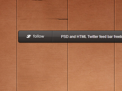 Glossy Twitter Bar clean css download free glossy html shiny twitter