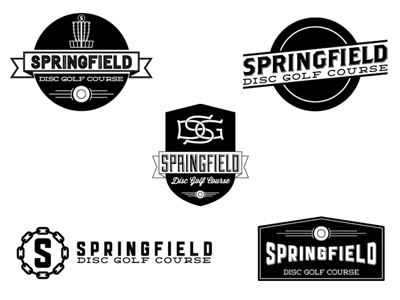 Springfield Disc Golf Course Logo Comps disc golf logo