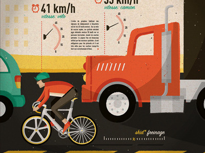 la concurrence I bike cars city fixed gear infographic