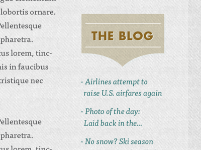 Blog feed texture tisa