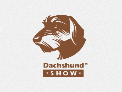 Logo dog animal brand dachshund identity illustration letterpress logo mascot printing screen star t shirt vector