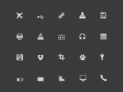 Icon Pack black and white graphic graphicriver icon misc monochrome pack pixel perfect pixelperfect river