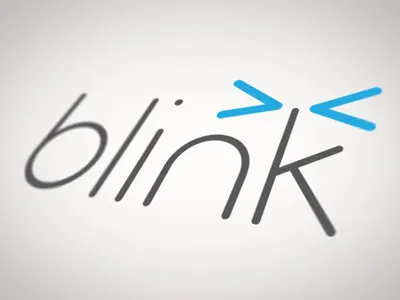 Blink Logo blink blue identity logo type