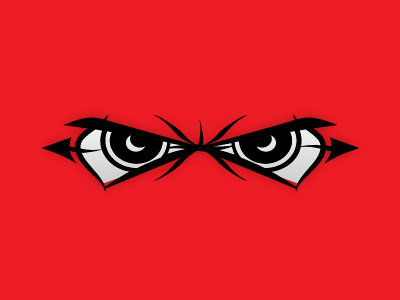 Eyes Logo arrow eyes red