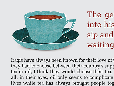 Cup of Tea cup editorial illustration tea