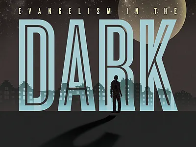 In The Dark dark editorial illustration moon night shadow