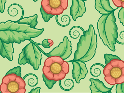 floral pattern floral floral pattern flowers gold green leaves pattern pink vines wallpaper