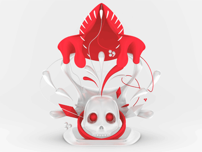 3D Randomness 3d abstract illustration