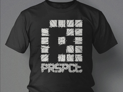 PRSPCT Shattered apparel breakable brutal glass illustration merchandise screenprint shattered