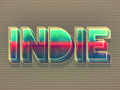 Retro Indie graphic style indie retro
