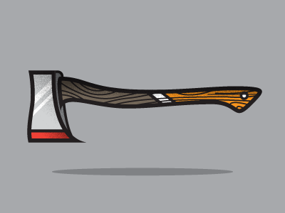 Magic Levitating Axe axe doodle illustration vector