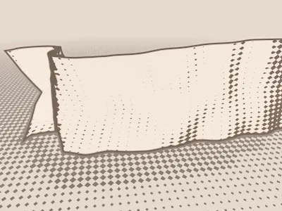 Antique Banner banner halftone