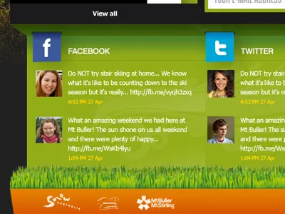 Footer Design design social media summer ui web design website