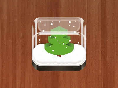 Snow Globe icon ios snow snow globe tree winter