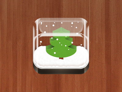 Snow Globe icon ios snow snow globe tree winter