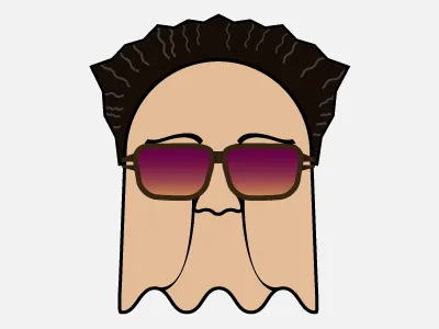 The (Pac-Man) Ghost of Kim Jong Il caricature ghost illustration kim jong il pacman vector video game