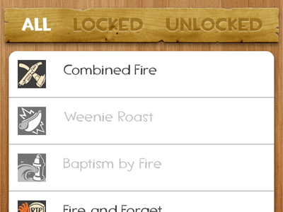Oh, Mann. achievements app iphone mann texture wood
