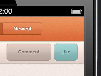 Newest app iphone letterpress noise texture ui