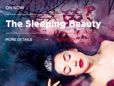 On Now - Sleeping Beauty big image gotham red white