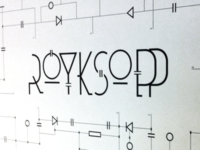 Royksopp illustration logo print typography