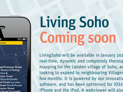 Coming Soon to iPhone application ios iphone app living map walking