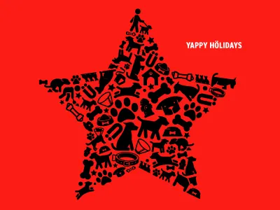 TRÜF Holiday Card red