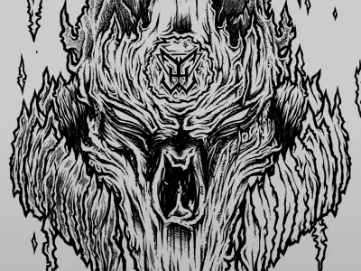 Lucifer WIP 01 bong ra brutal illustration limewax lucifer merchandise thrasher