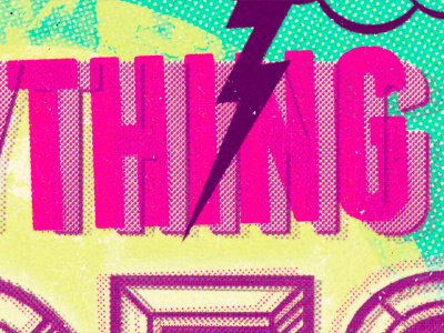 Everything goes my way retro typography