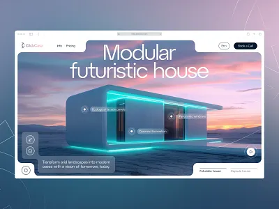 Modular Homes Website Design eco friendly graphic design home homepage homes interface landing page modern design modular product design promo page real estate real estate website startup ui ux webdesign website website design