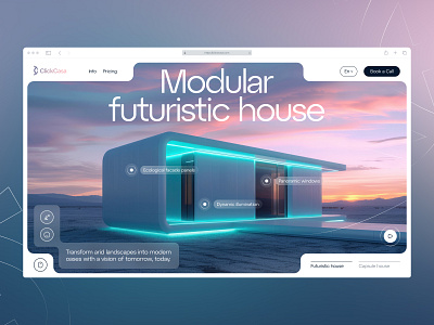 Modular Homes Website Design eco friendly graphic design home homepage homes interface landing page modern design modular product design promo page real estate real estate website startup ui ux webdesign website website design