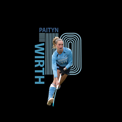 Editorial: Player cards for UNC Field Hockey Victory Paper graphic design