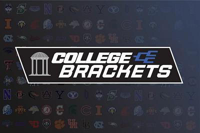 Editorial Graphic: College Brackets graphic design