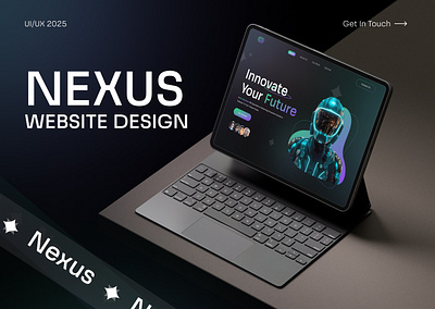 Nexus Website Design 🤩✨ 3d animation branding graphic design logo motion graphics ui