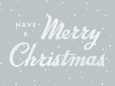 Merry Christmas, Y'all! christmas futura hand lettered snow