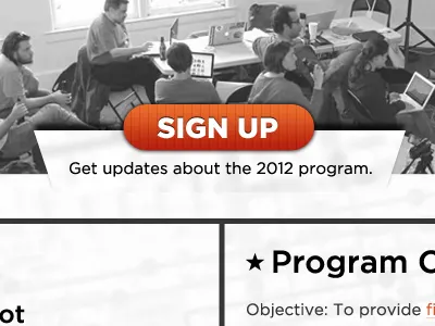 Educational Site button cta grayscale sign up
