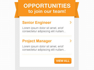 Opportunities listing listing