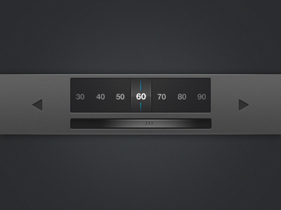 Little Selector black blue element frey interface slider ui