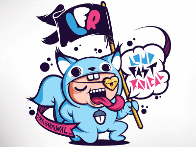 Squirrelboy character clothing illustration lfr