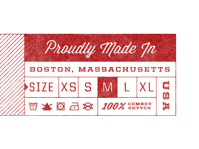 Clothing Tag apparel boston classy clothing tag usa vintage