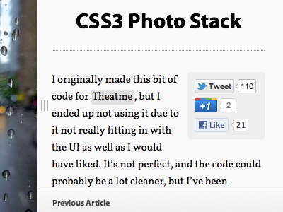 Blog UI improvements interface
