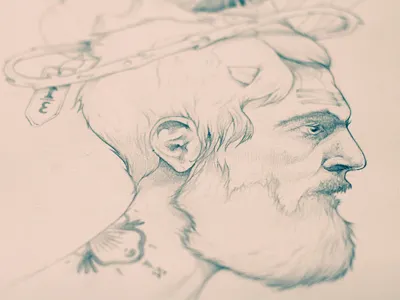 The Traveler drawing illustration