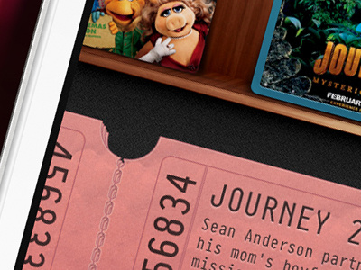 Movie App New UI - WIP app iphone menu movie swipe ticket ui