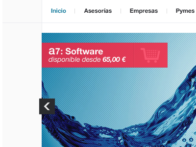Another slide for something homepage interface menu showcase slider ui web website