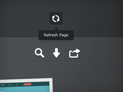 UI Elements download icons interface preview reload share tooltip ui