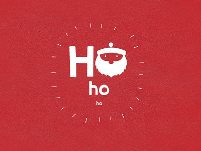 Ho ho ho christmas design illustration typography