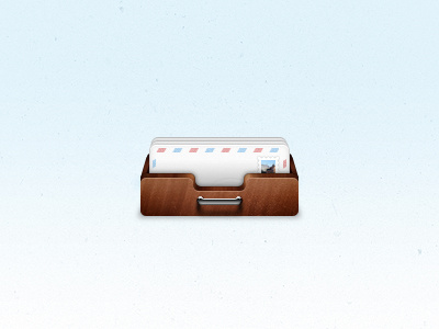 Mail Drawer 128px drawer envelope ico icon icons mail px wood