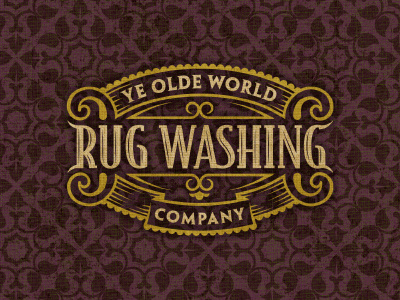 Rugwashing crest logo pattern