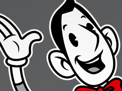 1920's Pee Wee bamboota character pee wee vector