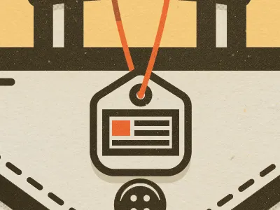 Badge badge blue moon closeup string